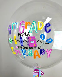 Girl's Back to School Bubble Abre La Puerta