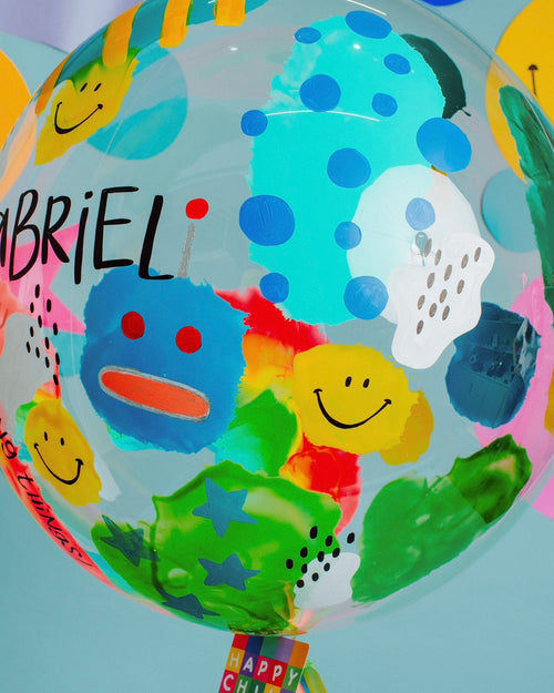 Amaizing Boyish Bubble + Happy Faces Balloons Abre La Puerta