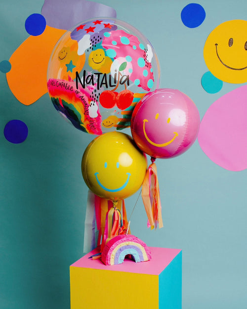 Amaizing Girly Bubble + Neon Happy Face Orbz + Rainbow Piñata + Candys Abre La Puerta