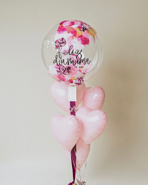Perfect Orchid Bubble + Small Hearts Bouquet Abre La Puerta