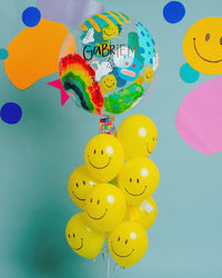 Amaizing Boyish Bubble + Happy Faces Balloons Abre La Puerta