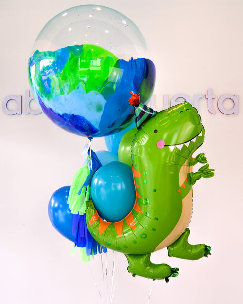 Burbuja Gigante + Piñateros + Dinomite T-Rex Abre La Puerta