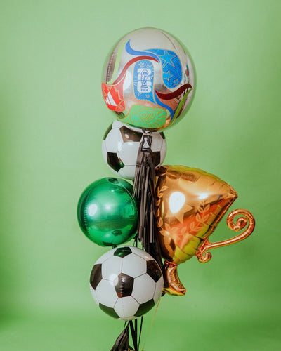 Abre La Puerta Bouquet FWC Soccer Ball + Trophy Balloon + Soccer Orbz + Green Orbz