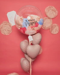 Burbuja Gigante + 5 Corazones Chicos De Mamá- Mamá Un Amor Sin Manual Abre La Puerta