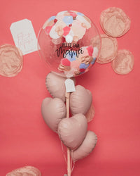 Burbuja Especial Mamá + 5 Corazones Chicos De Mamá - Mamá Un Amor Sin Manual Abre La Puerta