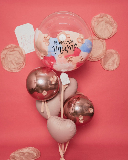 Burbuja Gigante + 3 Corazones Chicos De Mamá + 2 Orbz  - Mamá Un Amor Sin Manual Abre La Puerta
