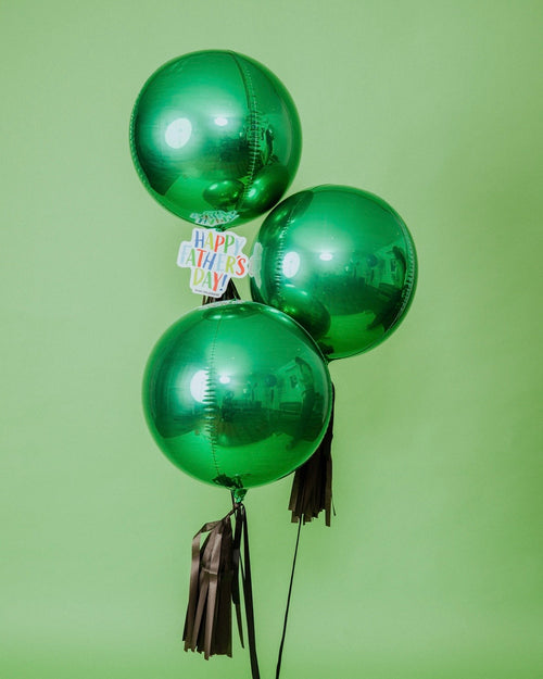Bouquet Best Dad Balloon + Green Orbz Abre La Puerta