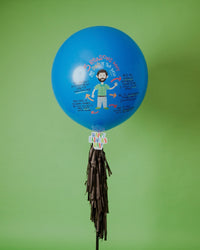 Bouquet Best Dad Balloon + Blue Latex + Green Orbz Abre La Puerta