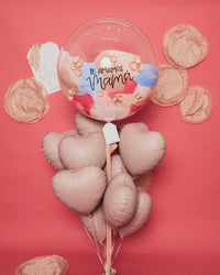 Burbuja Gigante + 10 Corazones Chicos De Mamá- Mamá Un Amor Sin Manual Abre La Puerta