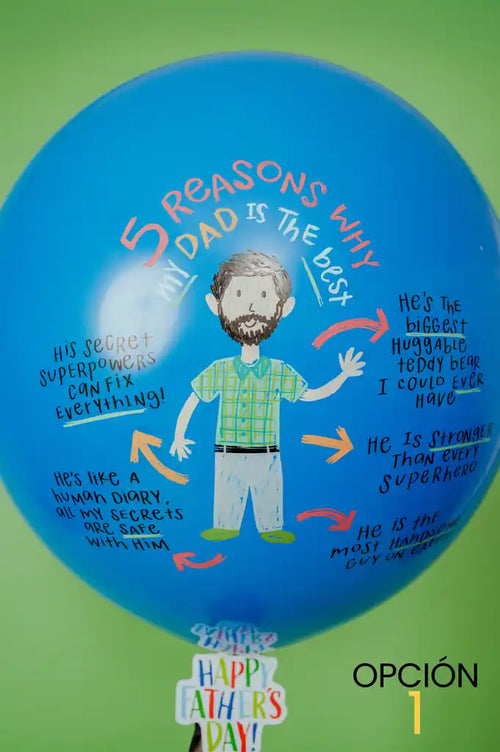 Best Dad Balloon Abre La Puerta