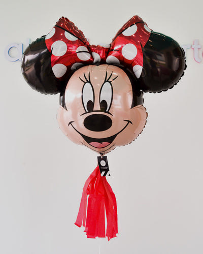 Abre La Puerta Globo Minnie Mouse Moño Rojo